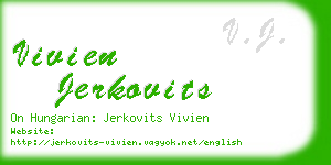 vivien jerkovits business card